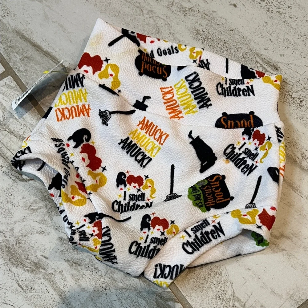 Kids Halloween Themed Printed Shorts